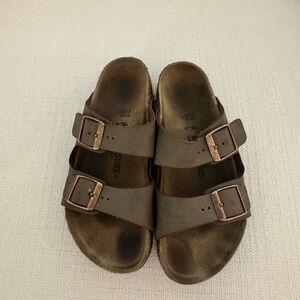 Birkenstock Taupe Double Strap Sandals